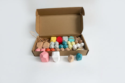 Wooden Stacking Stones Set - Last Chance