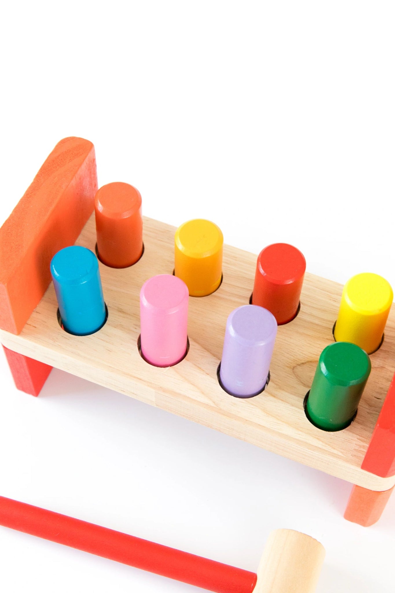 Wooden Peg Bench with Hammer Montessori Toy – Tor's Story