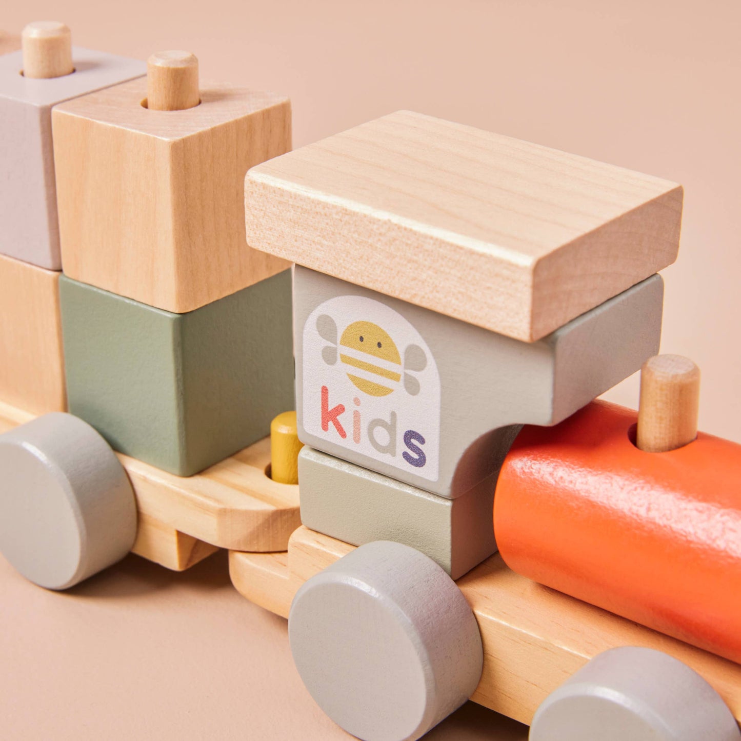 Wooden Pull Along Activity Train