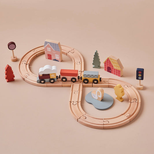 Wooden Train Set