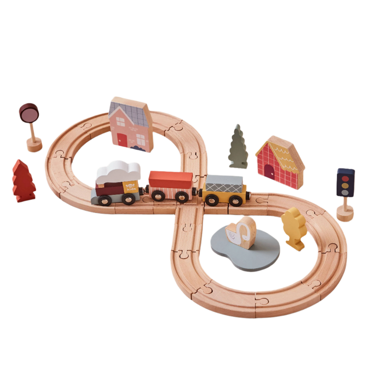 Wooden Train Set