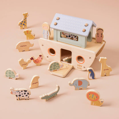 Wooden Noah's Ark Sorter Toy