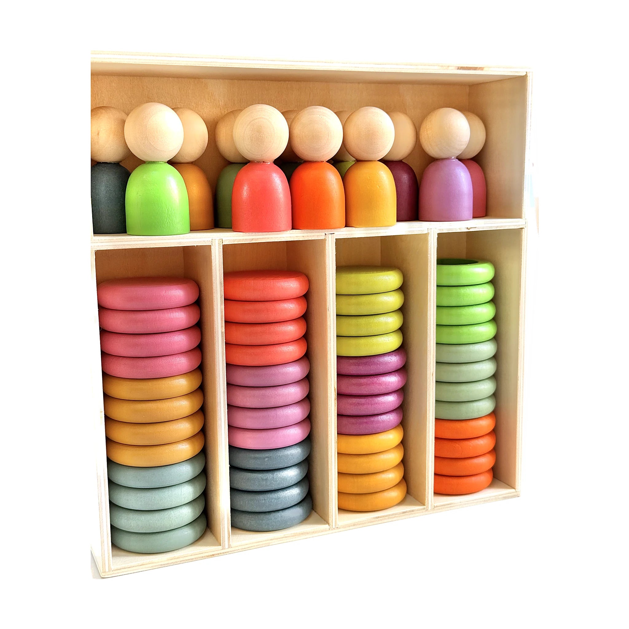 Montessori Peg Dolls and Matching Rings