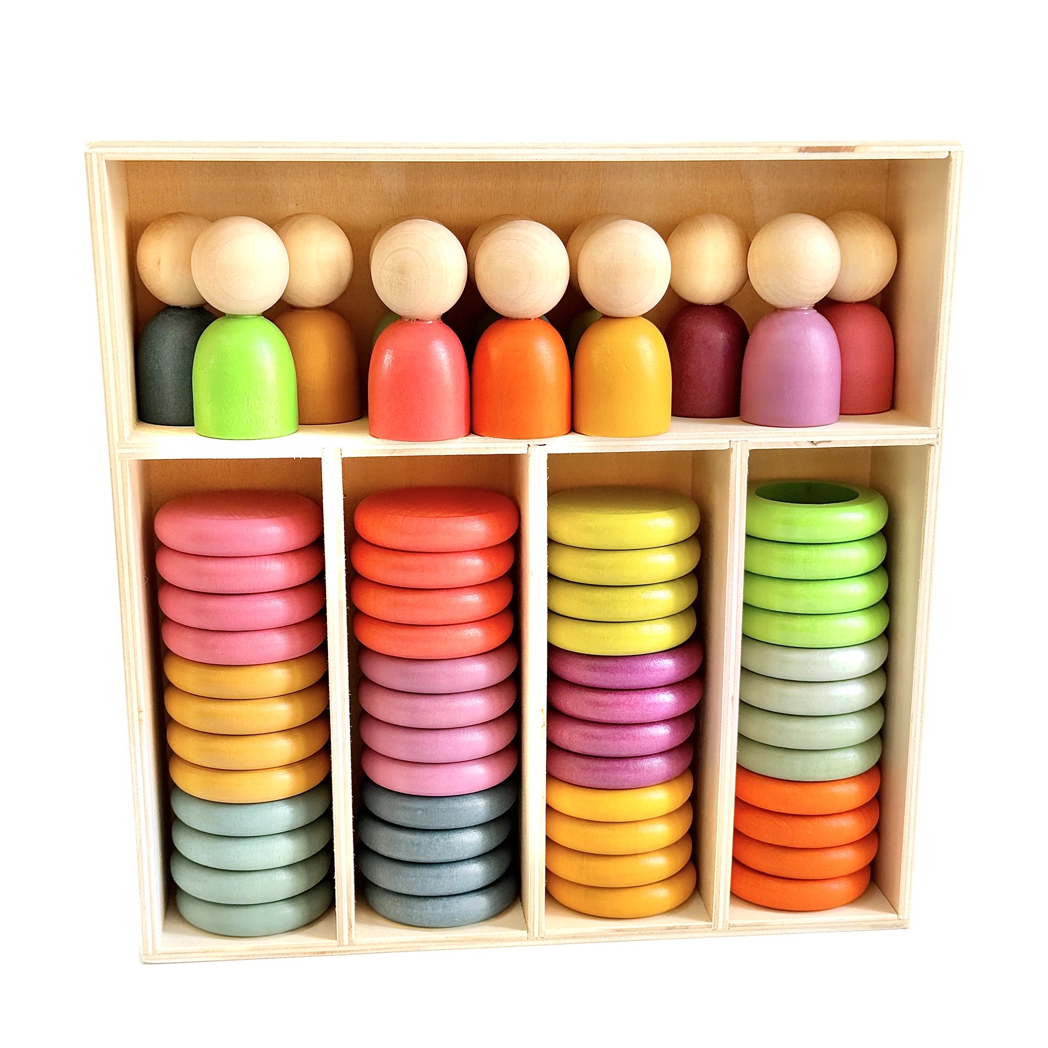 Montessori Peg Dolls and Matching Rings