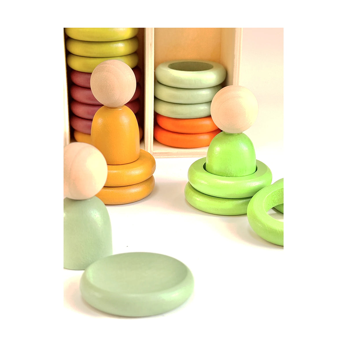 Montessori Peg Dolls and Matching Rings