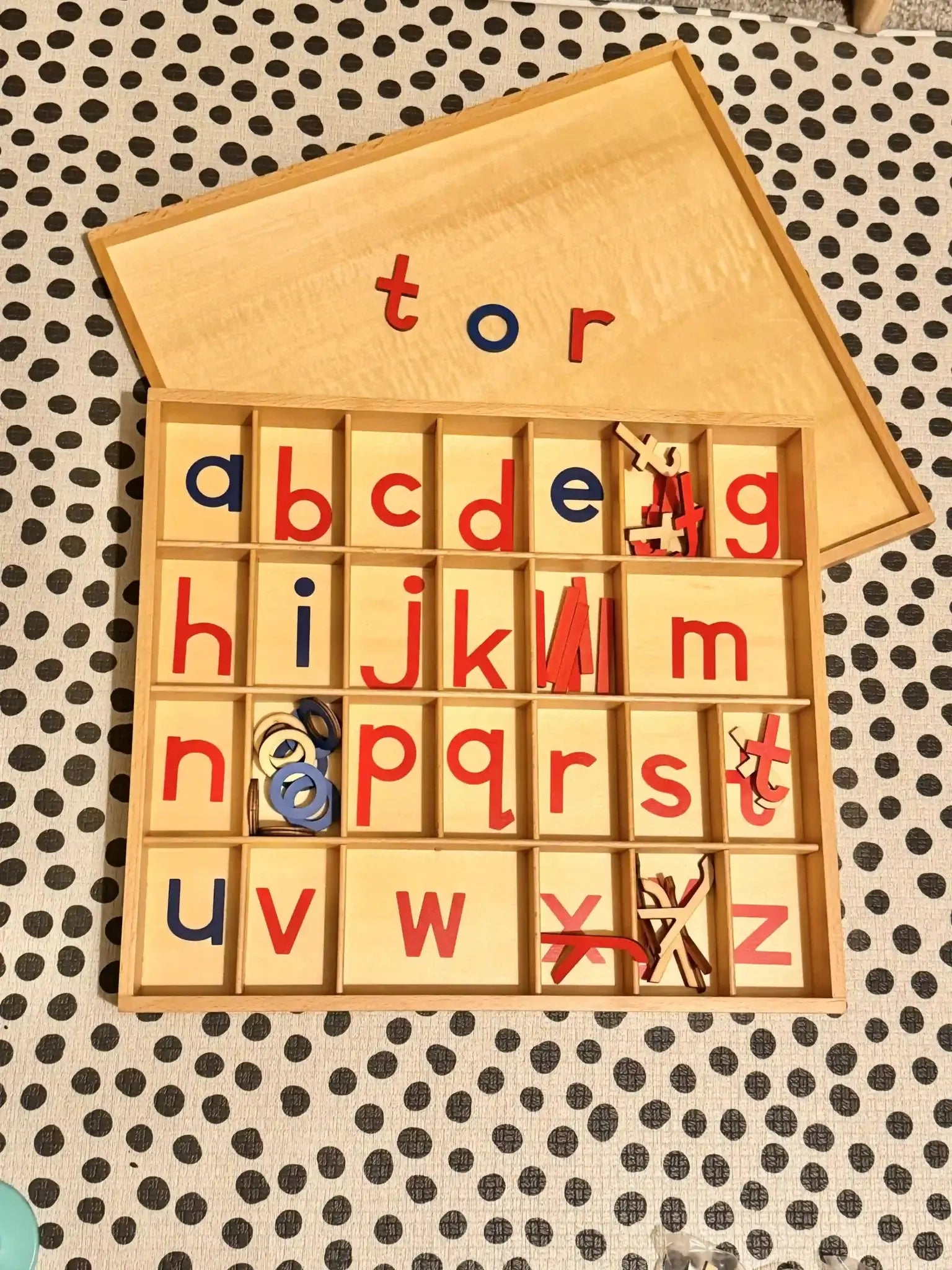 Alphabet In A Box Montessori Wooden Alphabet Letter Box – Tor's Story