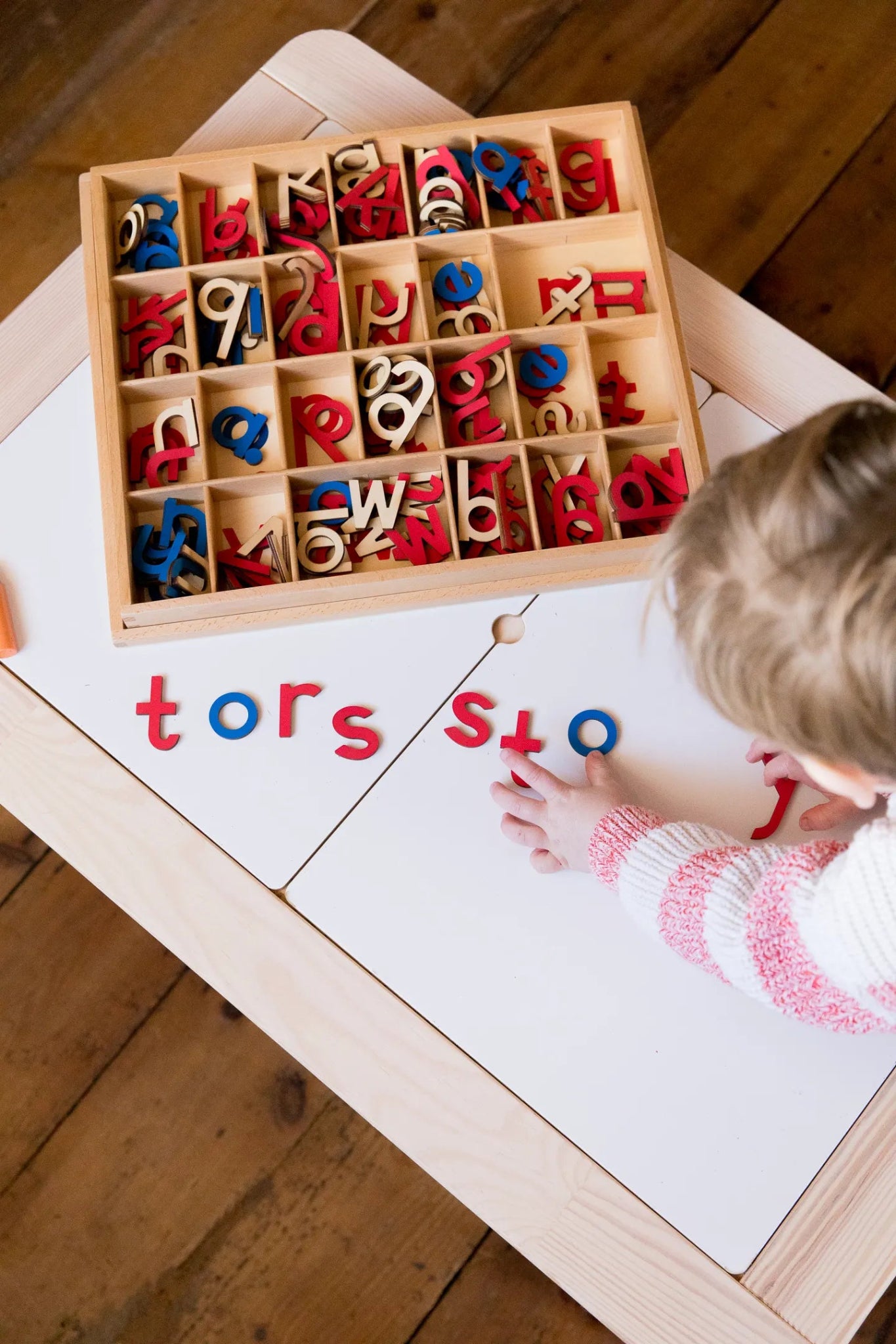 Montessori Wooden Alphabet Letter Box - Tor's Story