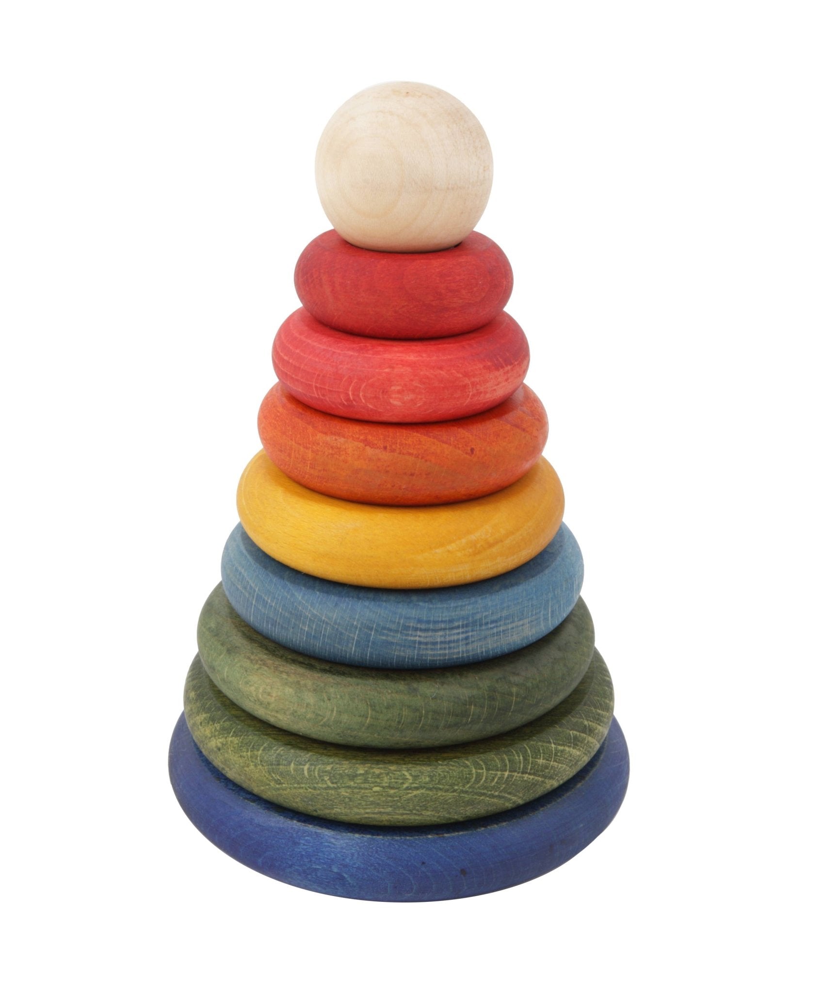 Rainbow Round Pyramid - Montessori Stacker – Tor's Story