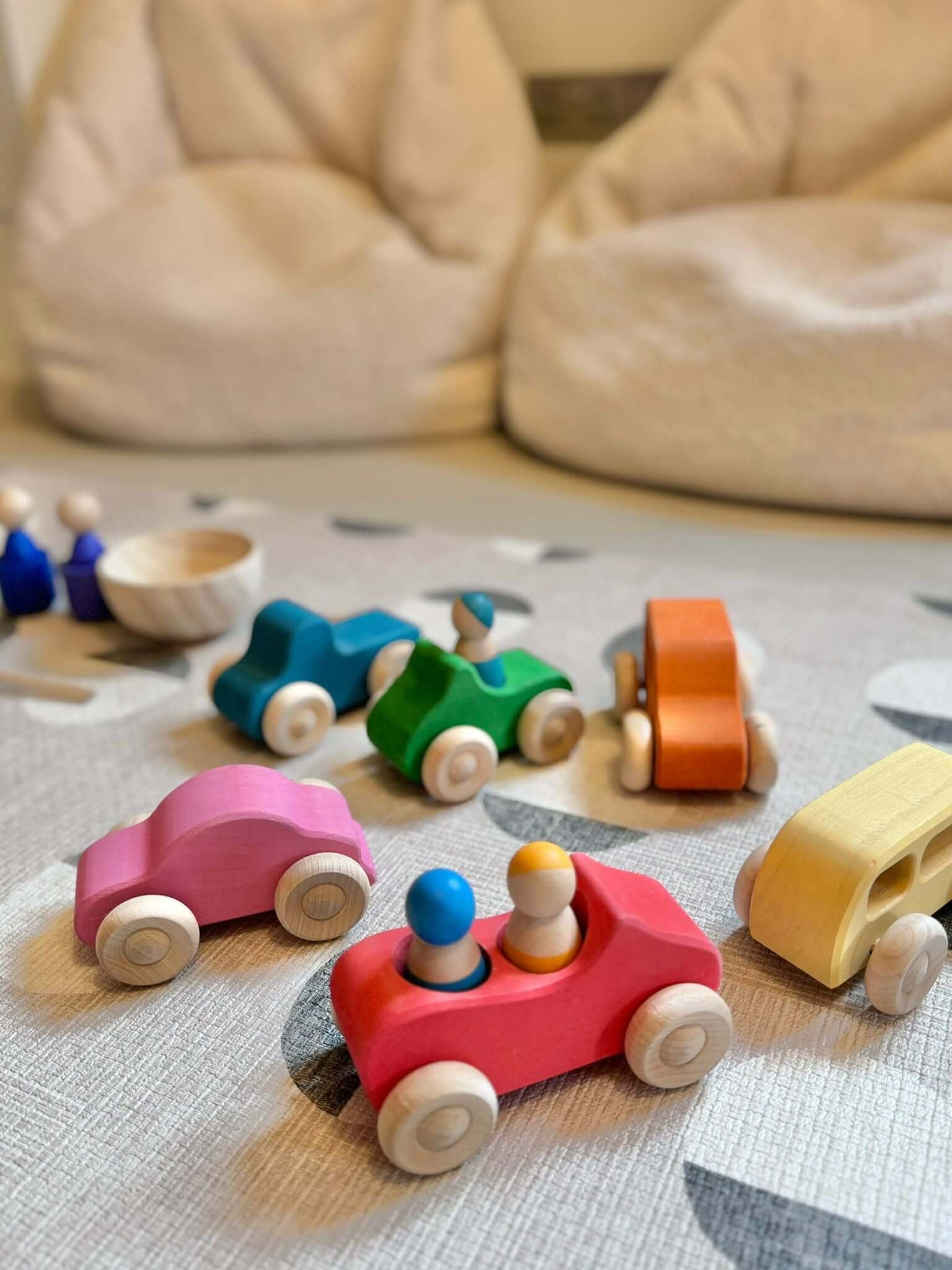 Rainbow Wooden Cars - Tor's Story