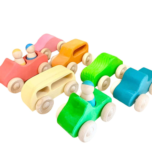 Rainbow Wooden Cars - Tor's Story