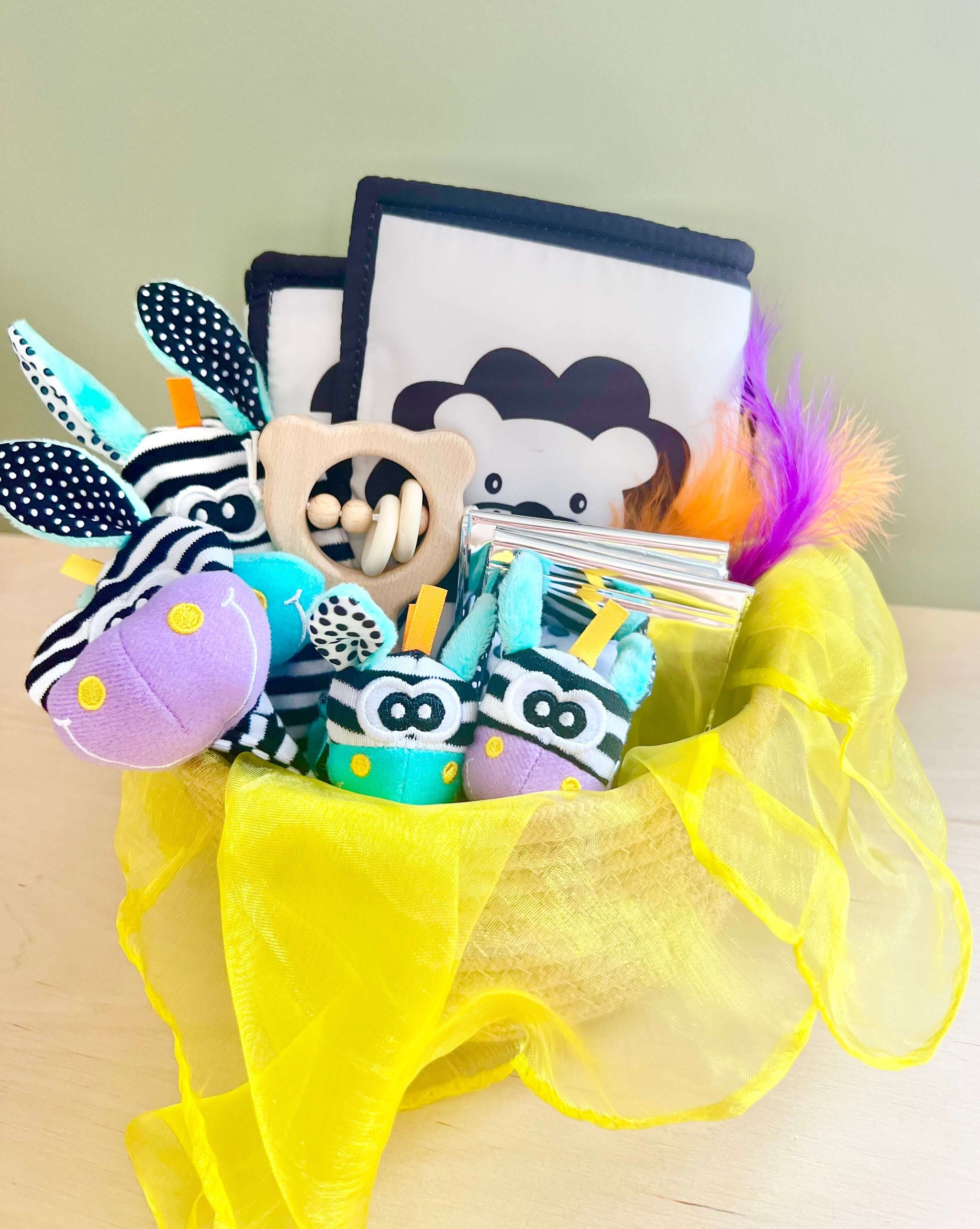 Montessori Month Old Easter Basket Newborn Sensory Basket Eco