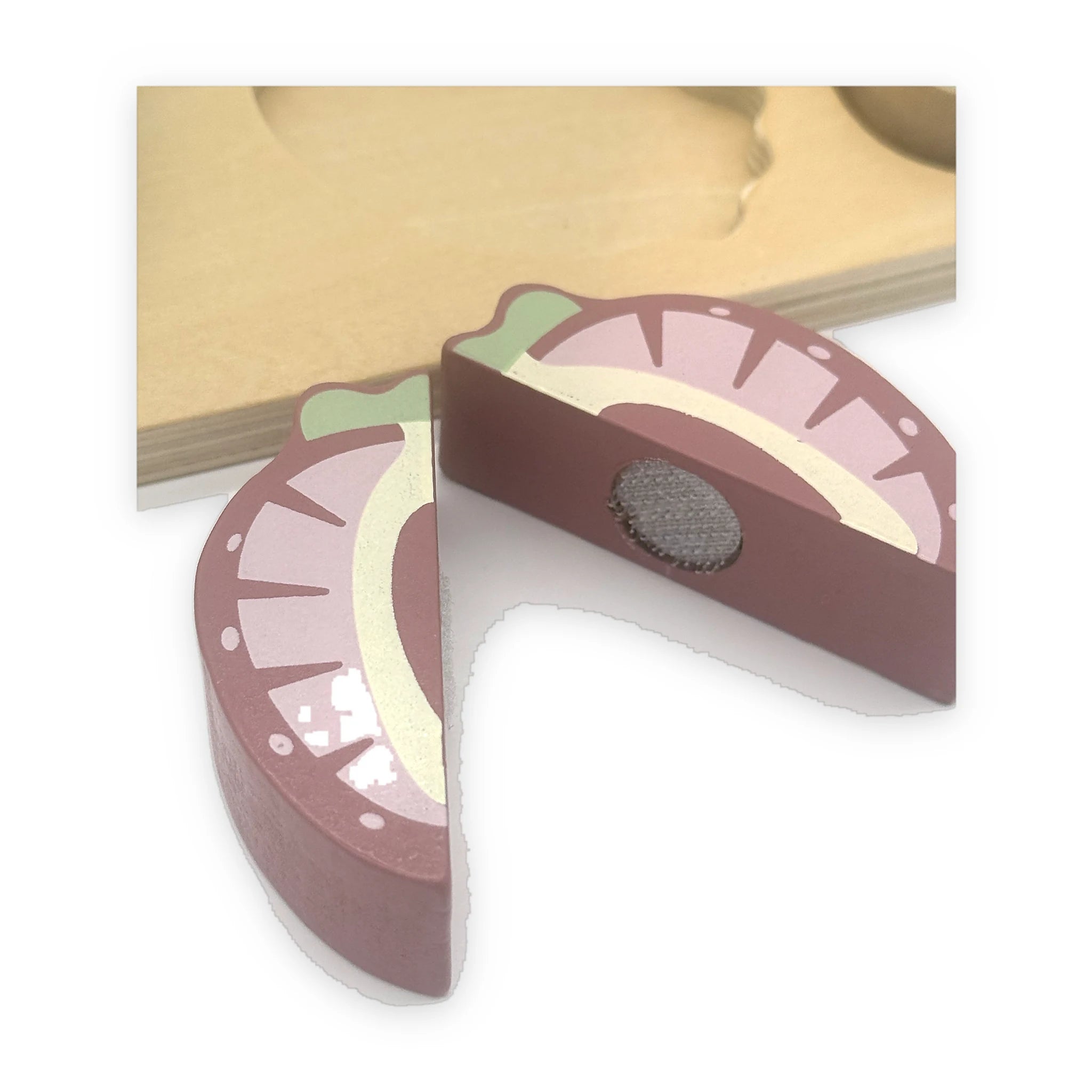 Wooden Fruit Cutting Set with Board and Knife
