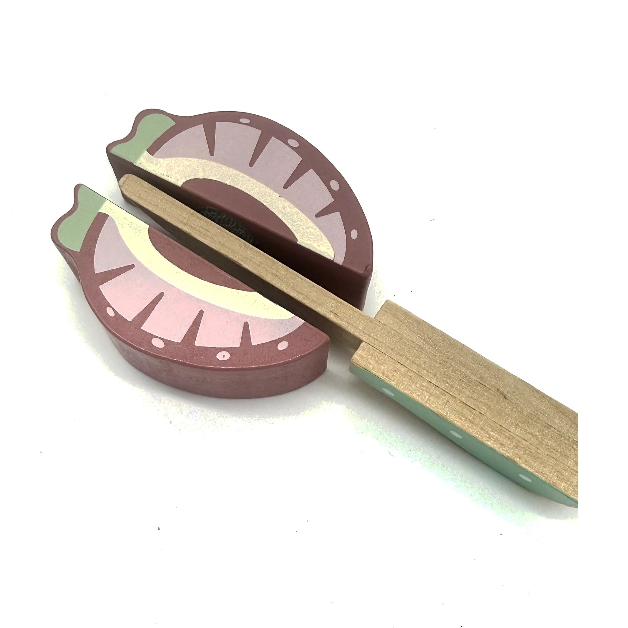Wooden Fruit Cutting Set with Board and Knife