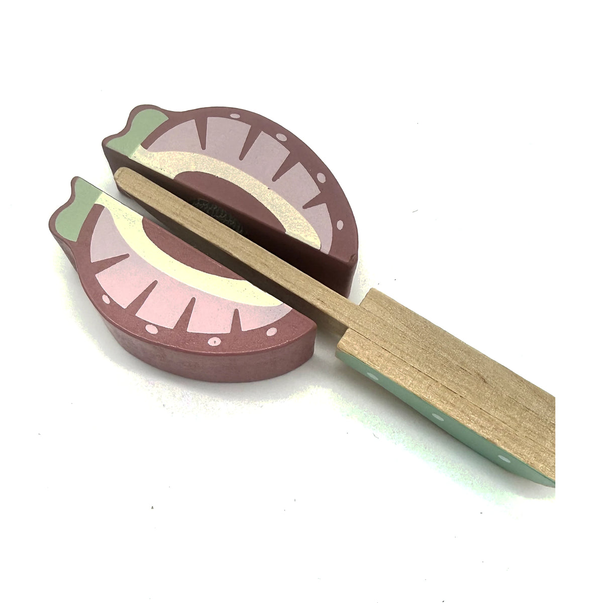 Wooden Fruit Cutting Set with Board and Knife